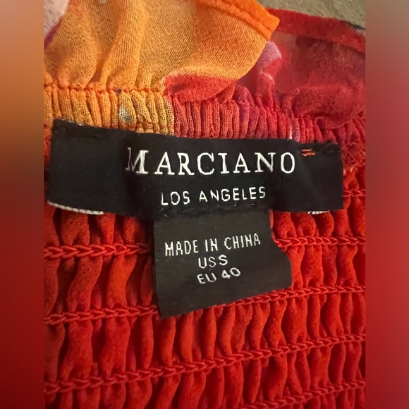 Marciano Off shoulder Bright Floral Dress - Picture 3 of 7